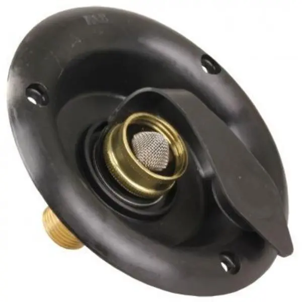 City Water Dish W/ 1/2In Mpt,  Black 1