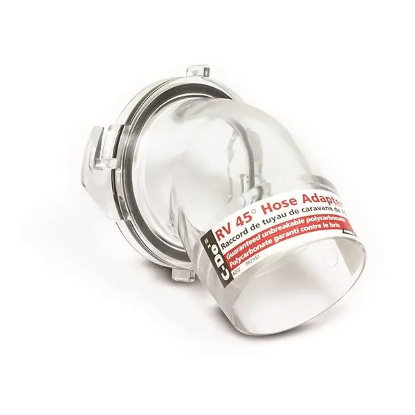 Sewer Fitting - C-Do 2 Clear 45 Degree Hose Adapter 1