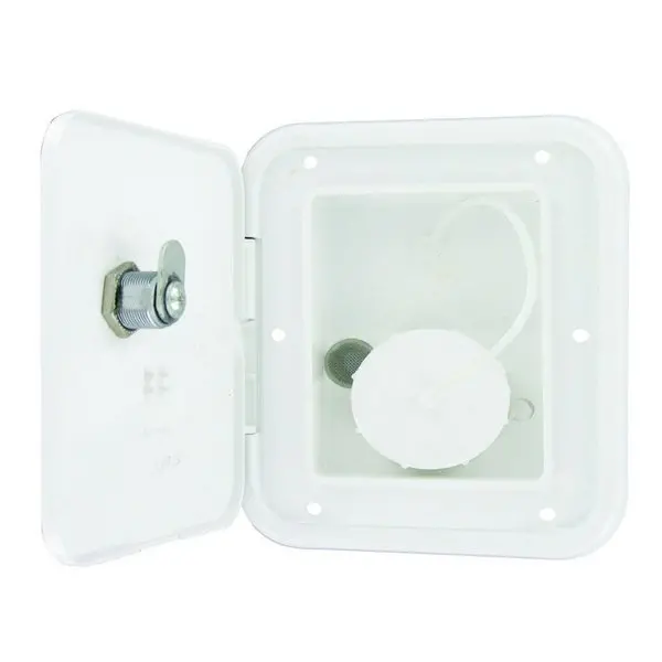Universal Gravity Inlet Hatch,  White,  Bulk 1