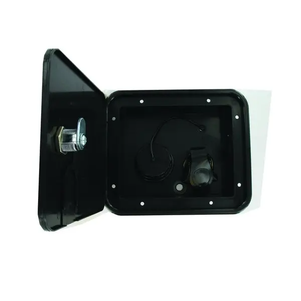 Gravity/Plastic City Water Inlet Hatch,  Black,  Bulk 1