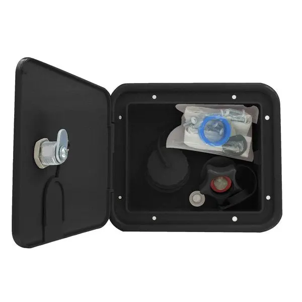 Gravity/Brass City Water Inlet Hatch,  Black,  Carded 1