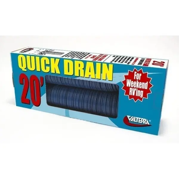 Quick Drain Hose,  Std.,  20Ft,  Blue,  Boxed 1