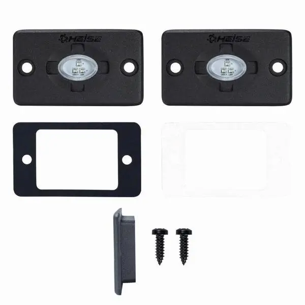 1.5 X 3 Inch Green Flush Mount Auxiliary Accent Lighting Pod 1
