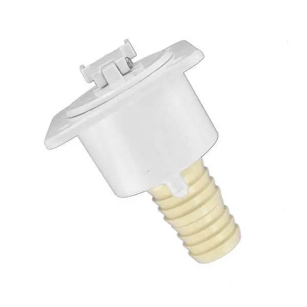 Gravity Water Fill,  Flush Mount Telescoping,  True White,  Bulk 1