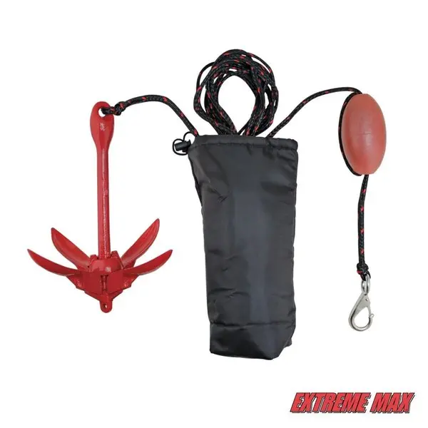 3006.6548 Boattector Grapnel Anchor Boats Kayaks Pwc Jet Ski Paddle Boards Etc.-3.5 Lbs. 1