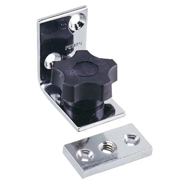 Perko 0719Dp0chr Chrome-Plated Removable Angled Fastener With Black Polymer Knob 1