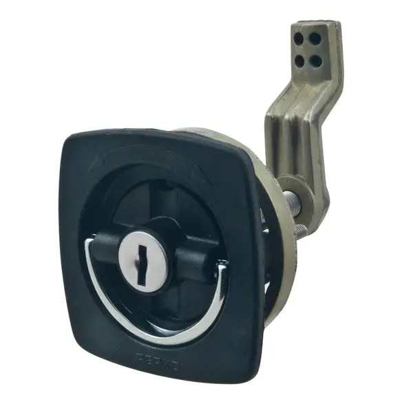 Perko 0931Dp1blk Flush-Mount Locking Latch W Offset Cam Barflexible Polymer Strike 1-1/8" 2" 1