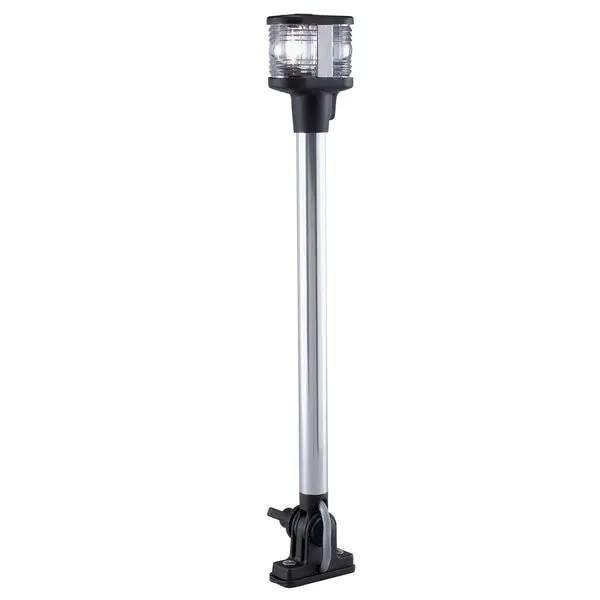 Perko 1184Dp0chr Vertical-Mount Fold-Down Combination Masthead/White All-Round Light - 14" Height 1