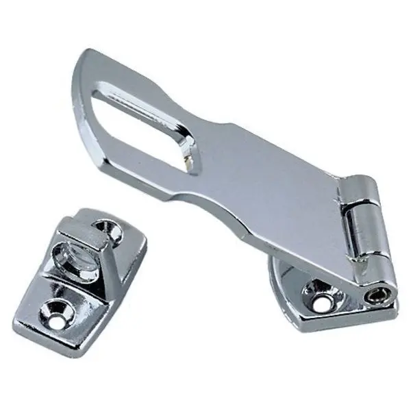 Perko 1198Dp3chr Chrome-Plated Hasp - 3-3/4" Length X 1" Width X 1/4" Padlock Clearance 1