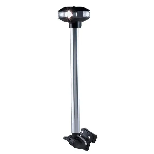 1281Dp0chr Horizontal-Mount Fold-Down Combination Masthead/ All-Round Light-13.25"  Polymer Topbase 1