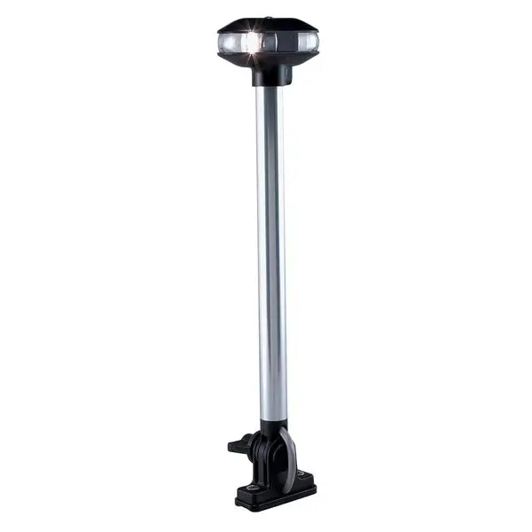 1284Dp0chr Vertical-Mount Fold-Down Combination Masthead/ All-Round Light-13-1/8"  Polymer Topbase 1