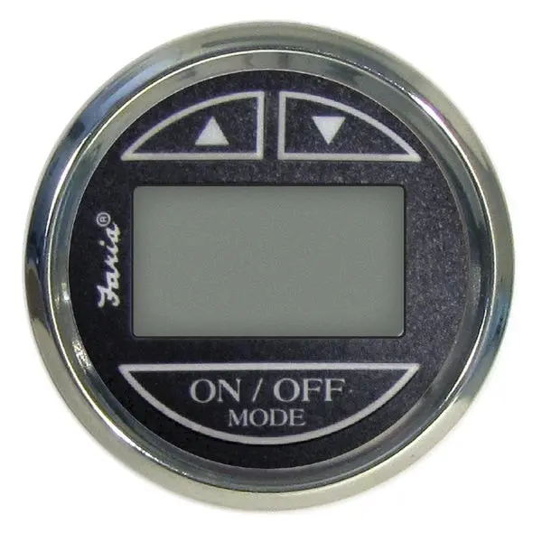 Faria 13750 Chesapeake Stainless Steel Depth Sounder (Transom Mounted Transducer) Sn2011 - 2",  Black 1