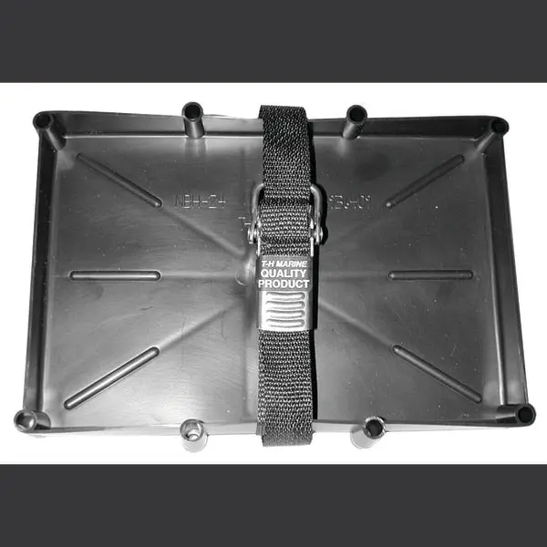 T-H Marine Nbh-24-Ssc-Dp Battery Holder Tray With Stainless Steel Buckle - 24 Series 1