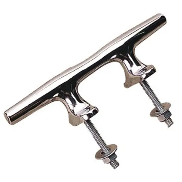 Sea-Dog 044206 Chrome Plated Open Base Cleat With Stud Mount - 6" 1