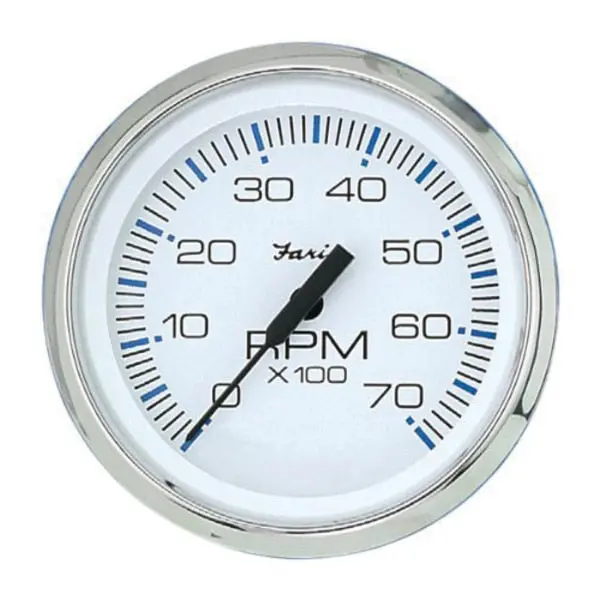 Faria 33817 Chesapeake Stainless Steel Tachometer (7000 Rpm) - 4",  White 1
