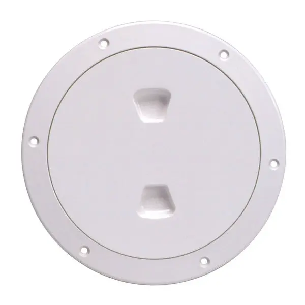 Beckson Dp60-W Screw-Out Deck Plate - 6",  White 1