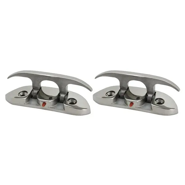 Extreme Max 3006.6631.2 Folding Stainless Steel Cleat - 4-1/2Â€,  Value 2-Pack 1