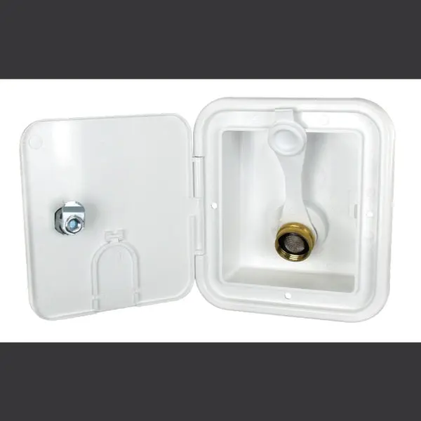 Thetford 94225 City/Gravity Water Hatch With Brass Check Valve - Polar White 1