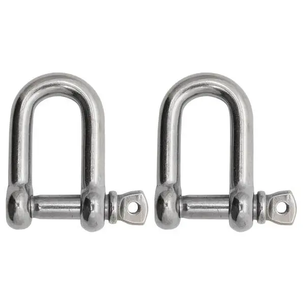 Extreme Max 3006.8243.2 Boattector Stainless Steel D Shackle - 3/8",  2-Pack 1