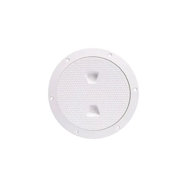 Beckson Dp62-W Screw-Out Deck Plate - 6",  White W/Diamond Texture 1