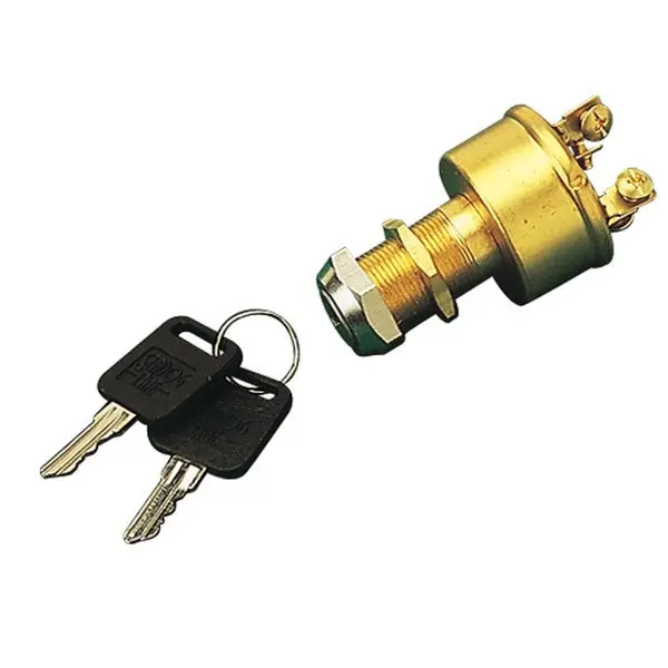 Sea-Dog 420356-1 Four Position Brass Ignition Switch - 13/16,  Acc-Off-Ign. Start 1