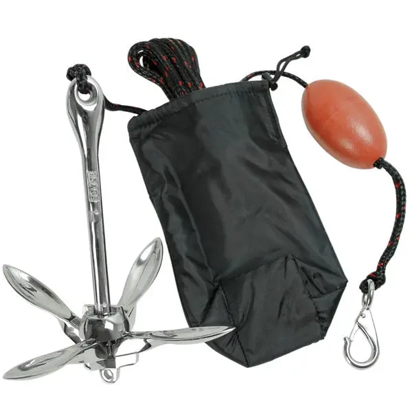 3006.6702 Boattector Complete Grapnel Anchor Small Boats Kayaks Pwc Jet Ski Sup Etc.-3.5 Lbs. 1