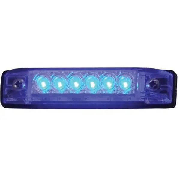 T-H Marine Led Led-51801-Dp Slim Line Utility Strip Lights,  4" - Blue 1