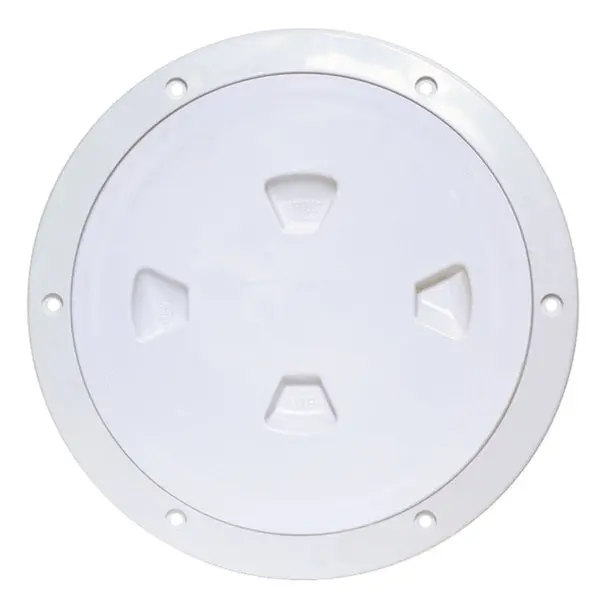 Beckson Dp80-W Screw-Out Deck Plate - 8",  White 1