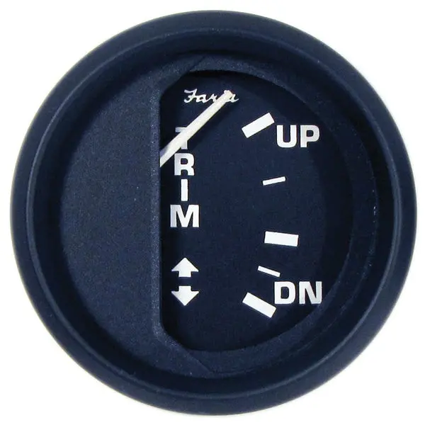 Faria 12828 Euro Trim Gauge (Mercury/Mariner/Mercruiser/Volvo Dp/Yamaha 2001 And Newer) - 2",  Black 1