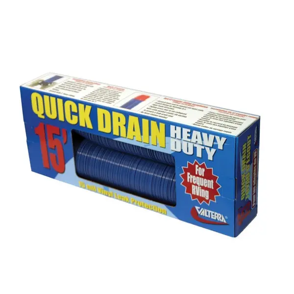 Valterra D04-0057 Quick Drain Heavy-Duty Rv Sewer Hose - 15' (Boxed) 1