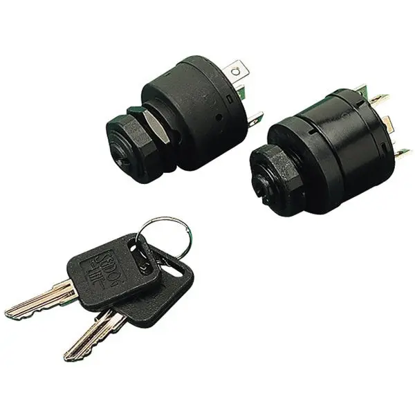 420385-1 4-Position Magneto-Style Ignition Switch-13/16" 6 Terminals/1 Boss Acc-Off-Ign-Start-Choke 1