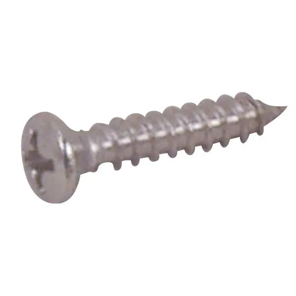 Handiman Marine B-641A Self-Tapping Stainless Steel Oval Head Screw - #10 X 2",  Pack Of 100 1
