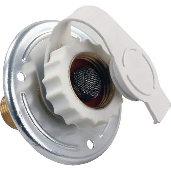 Jr Products 62185 Aluminum City Water Flange - 1/2" Mpt X 3/4" 1