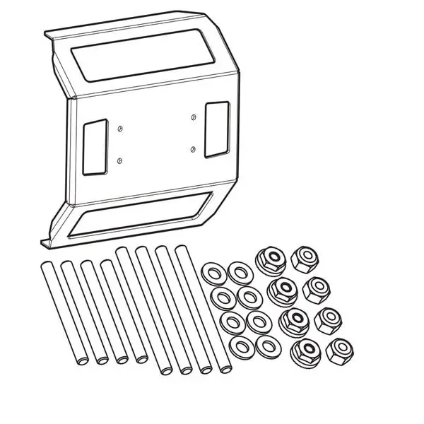 Humminbird 740177-1 Reinforced In-Dash Mounting Kit For Solix 15 1