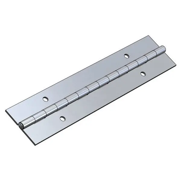 Taco Marine H14-0112A72-1 Stainless Steel Piano Hinge,  1-1/2"W X .037" Awg X 72"L,  Ret. Pkg. 1