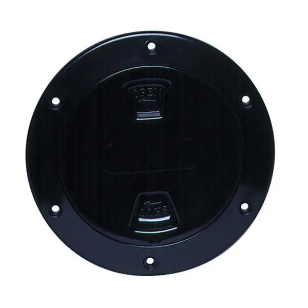 Beckson Dp60-B Screw-Out Deck Plate - 6",  Black 1