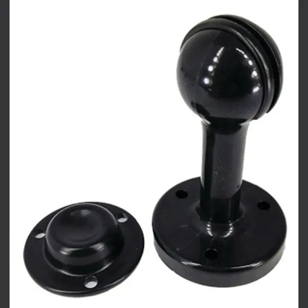 Obeco Obpr-Dm-Drstpmag-B Powder-Coated Magnetic Door Stop - Black 1