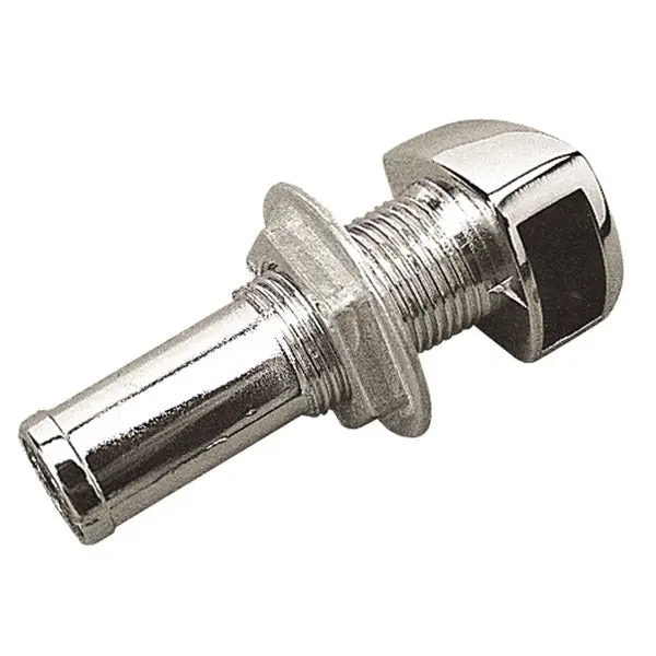 Sea-Dog 352100-1 Chrome Plated Gas Tank Vent - 5/8" Hose 1