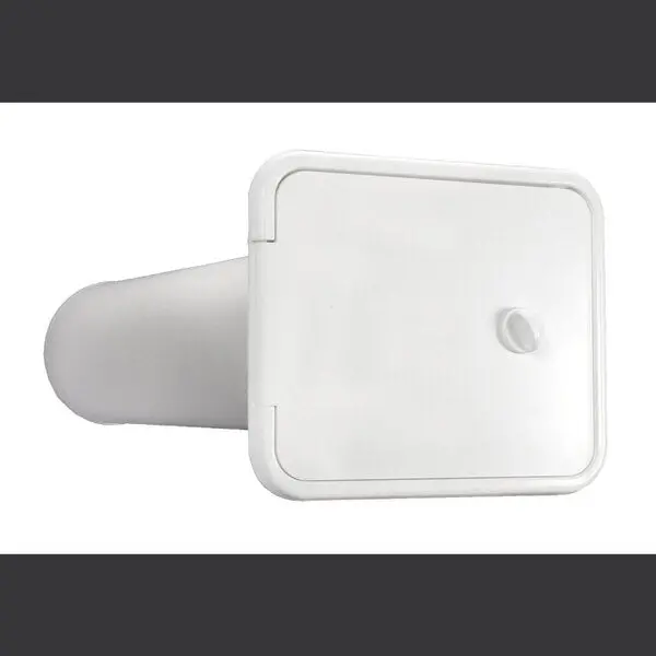 Thetford 94302 Storage/Sewer Hose Hatch With Thumb Latch - Polar White 1