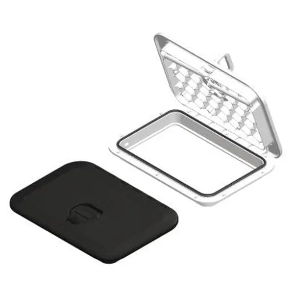Sea-Dog 336520 Triple Latch Rectangular Marine Hatch - 10.25" X 14",  White 1