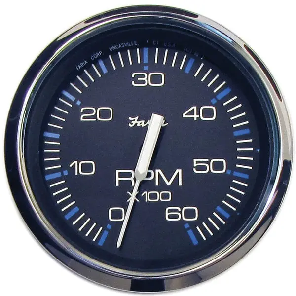 Faria 33710 Chesapeake Stainless Steel Tachometer (6000 Rpm) - 4",  Black 1