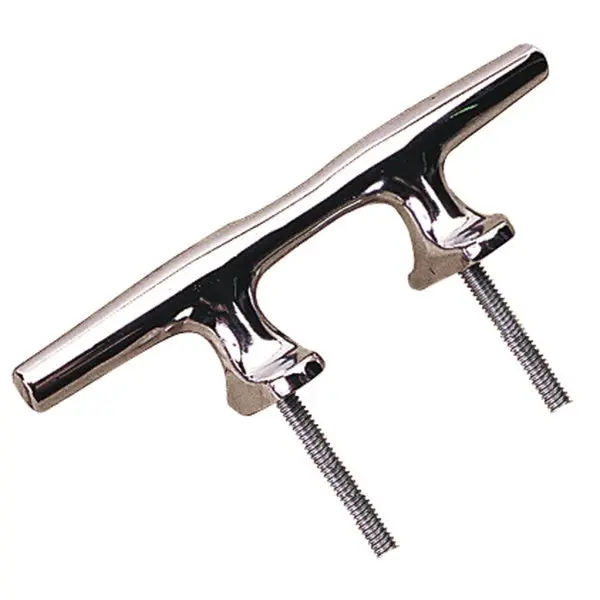Sea-Dog 044204 Chrome Plated Open Base Cleat With Stud Mount - 4" 1