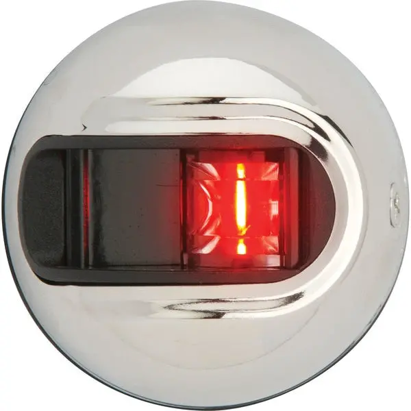 Attwood Nv3012ssr-7 Sidelights Vertical - Port,  Red/Stainless 1