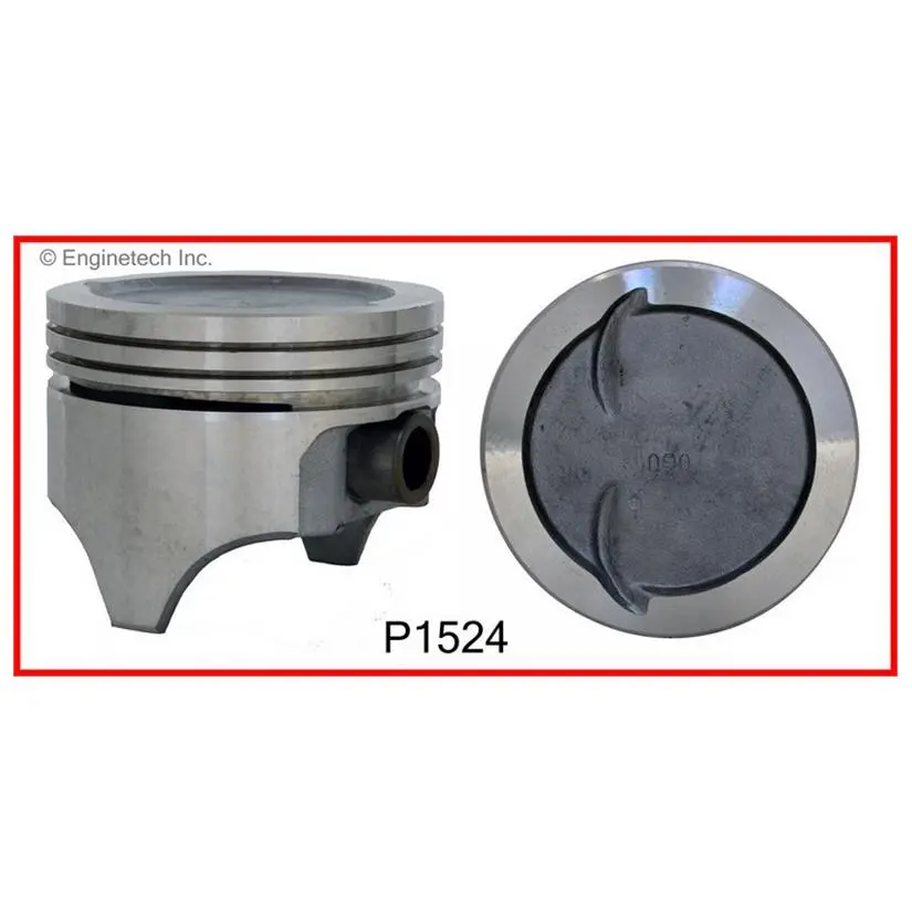 Enginetech P1524(8) Dish Pistons Set For 1967-1995 Chevrolet Small Block 350 5.7L 1