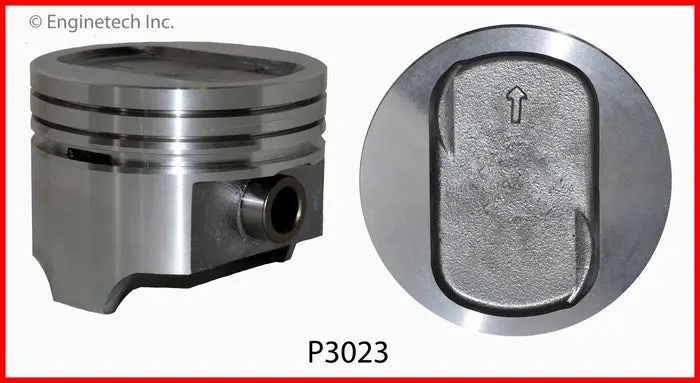 Enginetech P3023(8) Dish Pistons Set For 1977-1993 Ford 351W 5.8L 1