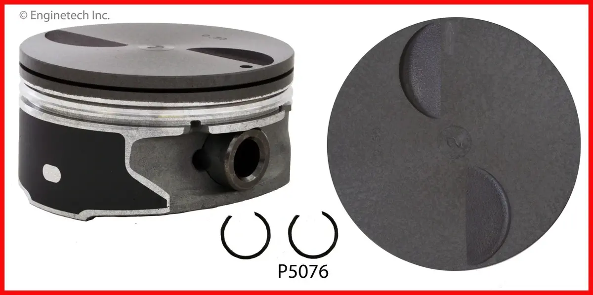 Enginetech P5076 Hypereutectic Pistons For 2007+ Chevrolet Gen Iv 6.2L L92 L9h 2