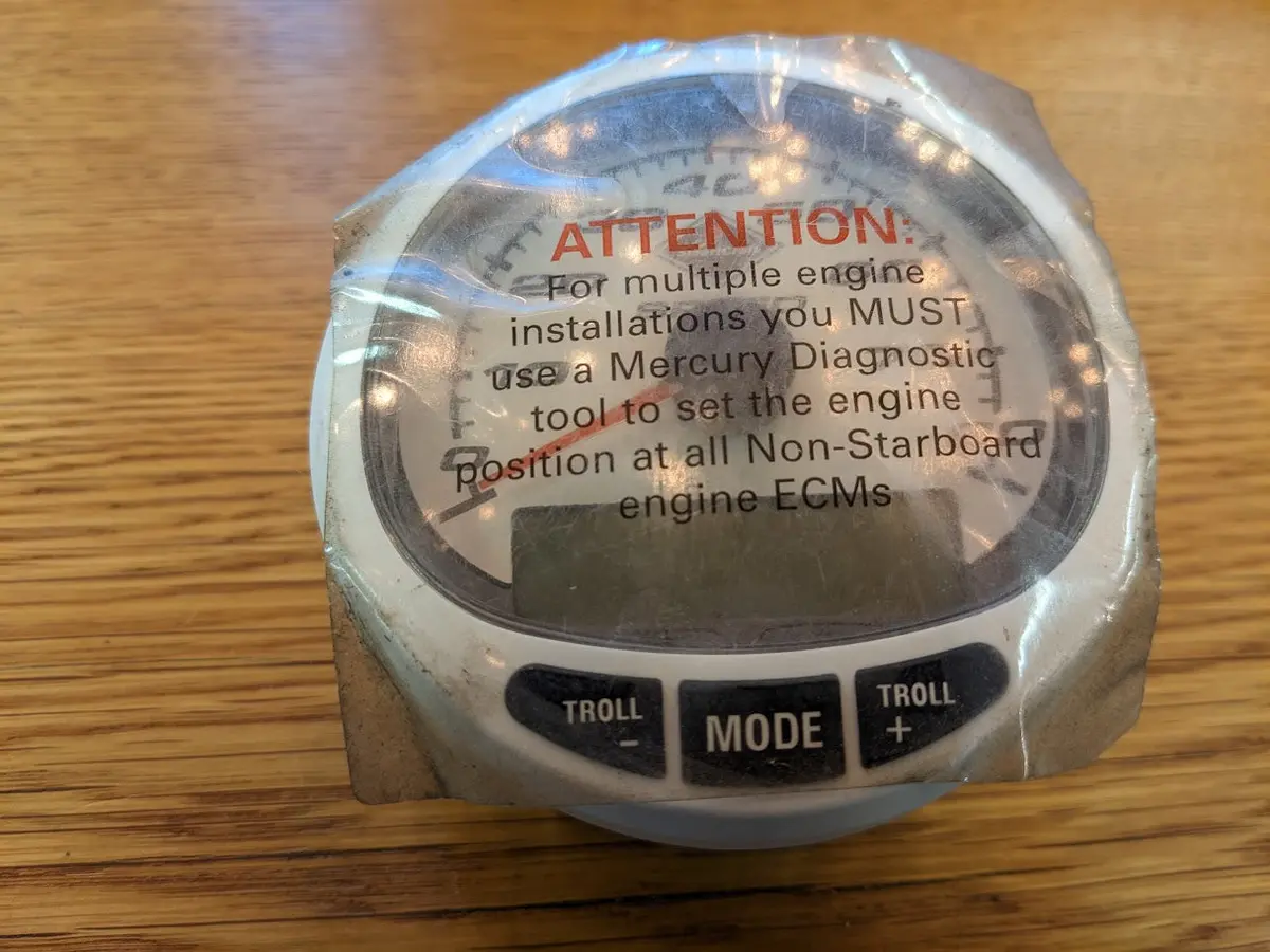 Mercury Oem 79-879899-B26 Smartcraft Speed Gauge In White - Nos 1