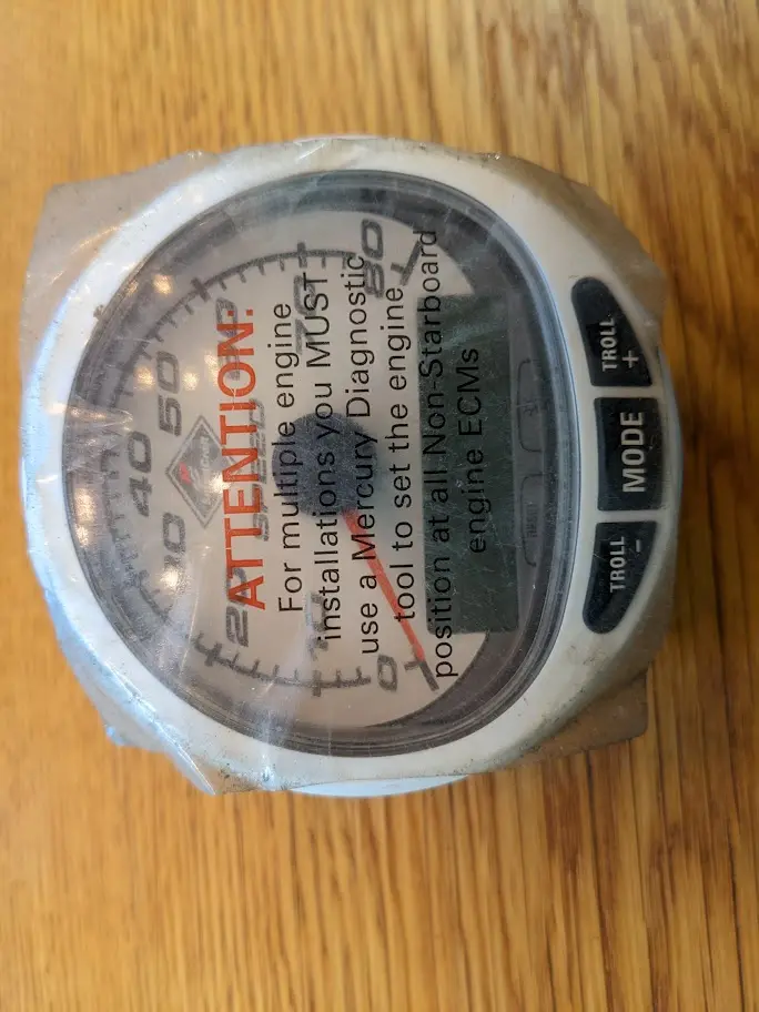 Mercury Oem 79-879899-B26 Smartcraft Speed Gauge In White - Nos 2