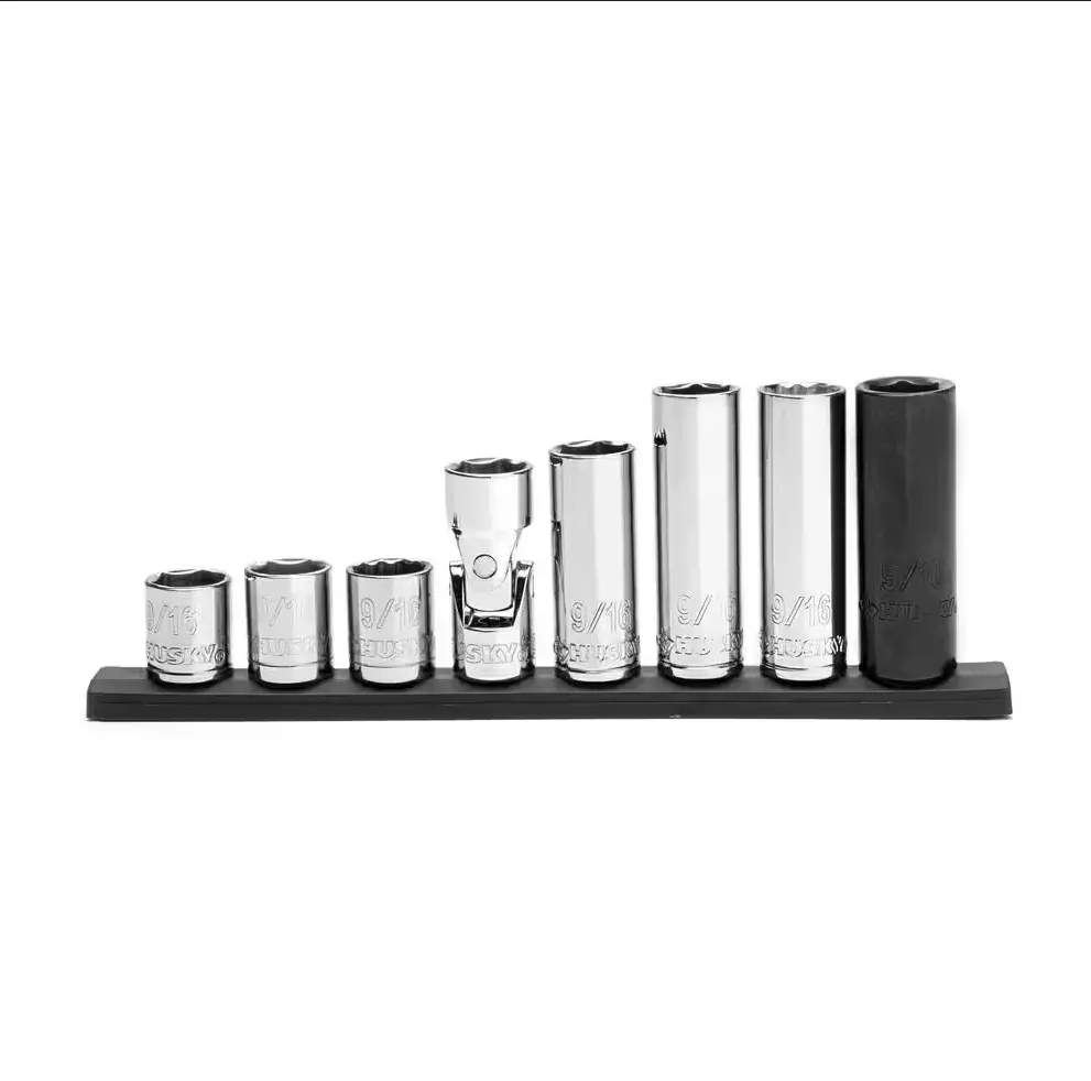 Husky Sae 9/16 In. Socket Set (8-Piece) 1