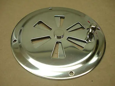 Gem Products 774 Stainless Steel 4" Round Adjustable Gemlux Butterfly Vent Ventilator 1